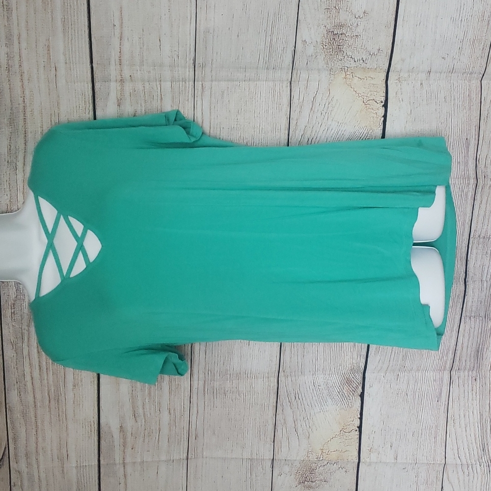 Torrid Green Criss Cross Top